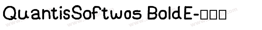 QuantisSoftw05 BoldE字体转换